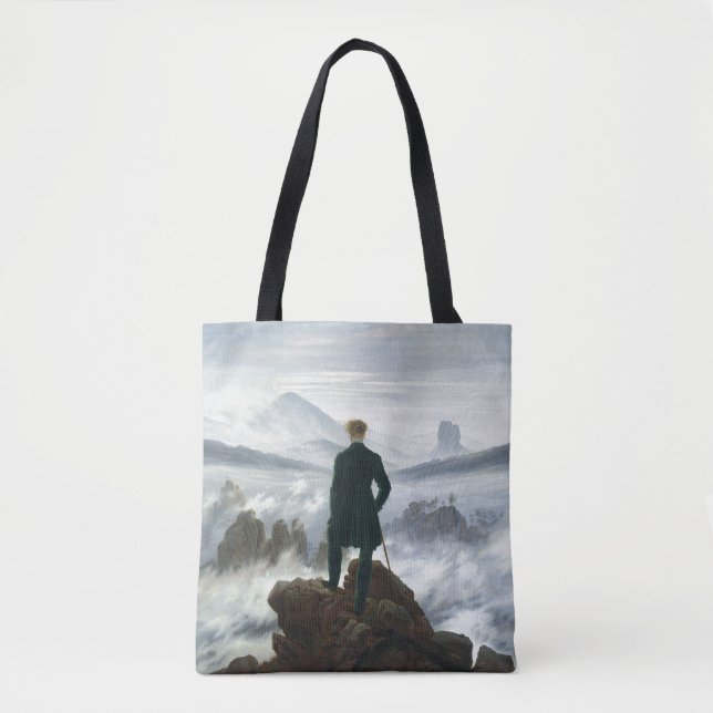 Bolso De Tela El vagabundo sobre el mar de la niebla, 1818 (Anverso)