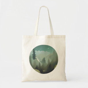 Bolso De Tela El Valle de la Montaña Misty: Un Silvestre Tranqui