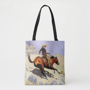 Bolso De Tela El vaquero de Remington, Caballería militar vintag