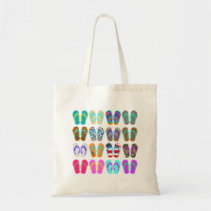 Bolso De Tela El verano Flip-Flops la carta