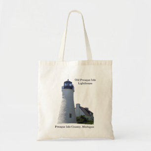 Bolso De Tela El viejo faro de la Isla de Presque cortado la bol