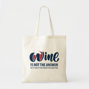 Bolso De Tela El vino no es la respuesta