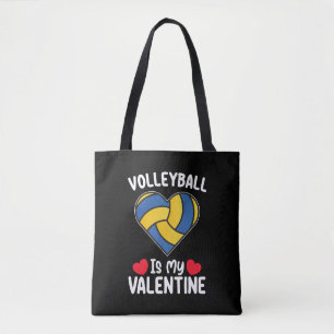 Bolso De Tela El Voleibol Es Mi Día De San Valentín Deportes