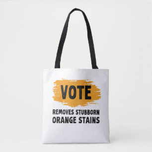 Bolso De Tela El voto elimina el obsequio del Naranja testarudo