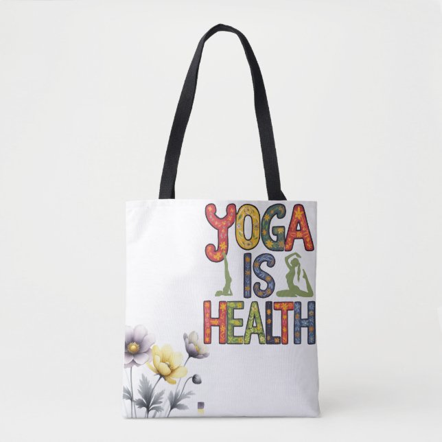 Bolso De Tela El yoga es salud (Anverso)