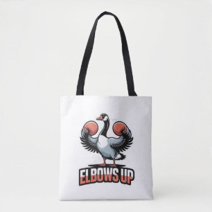 Bolso De Tela Elbows Up - Luchando contra la oca canadiense