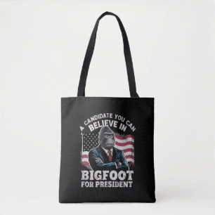 Bolso De Tela Elección 2024 Divertido Voto Sasquatch EE. UU.