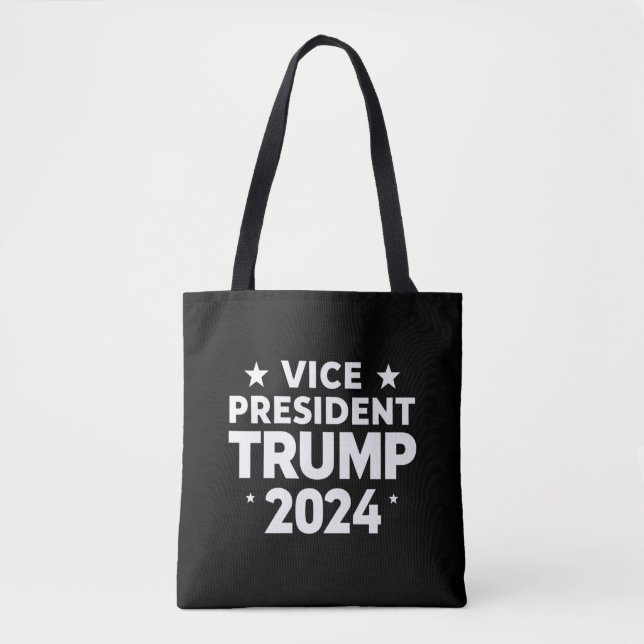Bolso De Tela Elección divertida para vicepresidente Trump, cita (Anverso)