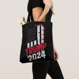 Bolso De Tela Elección TRUMP 2024 USA Bandera Vintage