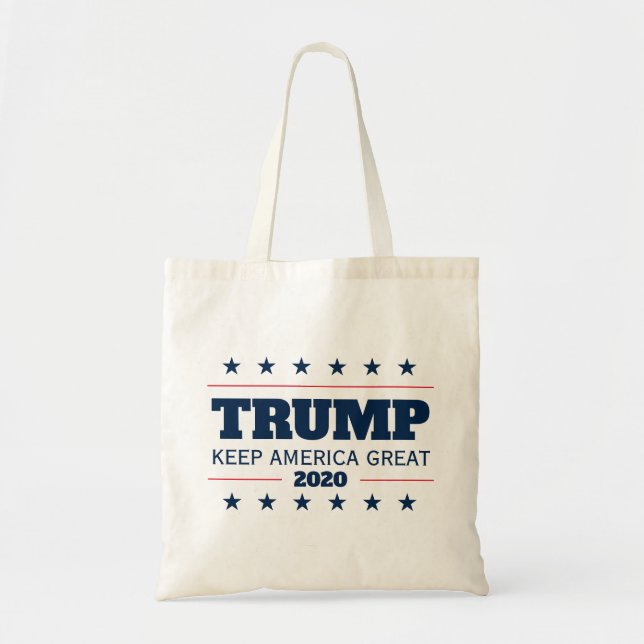 Bolso De Tela Elecciones de Donald Trump 2020 Mantengan a Estado (Frente)