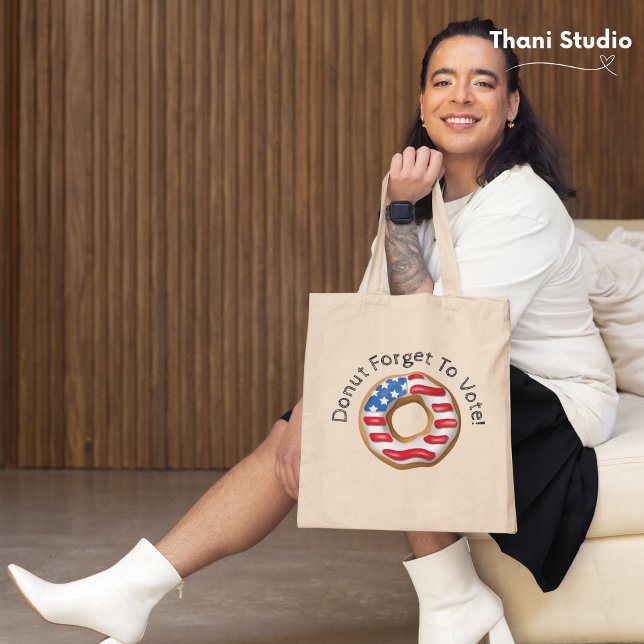 Bolso De Tela Elecciones divertidas que no olvidan votar ligero (Subido por el creador)