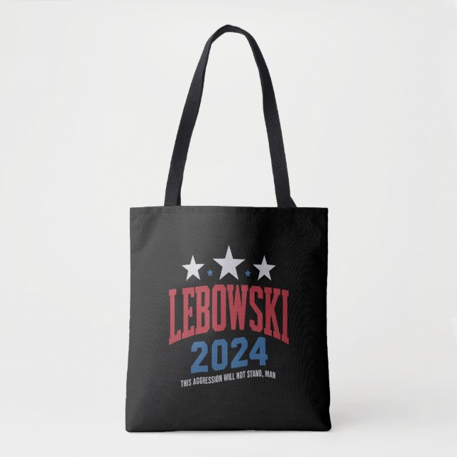 Bolso De Tela Elecciones políticas divertidas en Lebowski 2024 (Anverso)