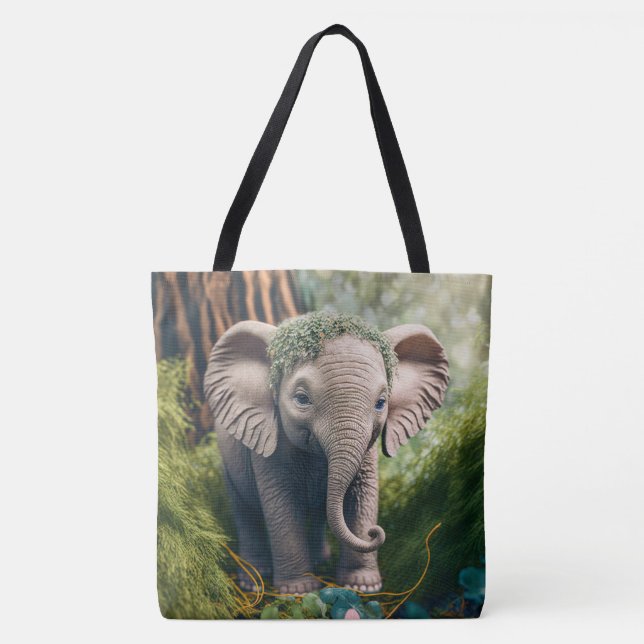 Bolso De Tela Elefante (Anverso)