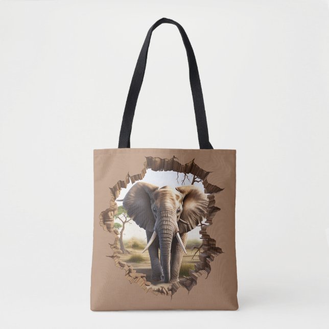 Bolso De Tela Elefante (Anverso)