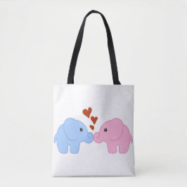 Bolso De Tela Elefante-amor