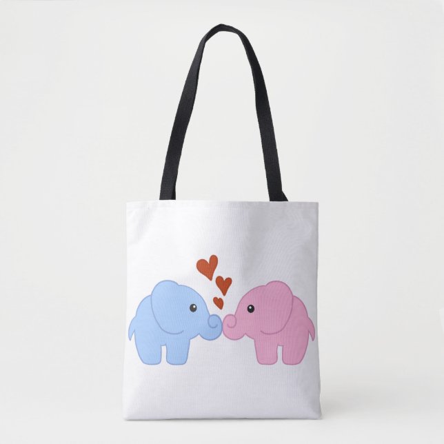 Bolso De Tela Elefante-amor (Anverso)