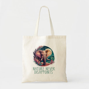 Bolso De Tela ELEFANTE Arte  LA NATURALEZA NUNCA DECEPCIONA
