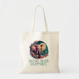 Bolso De Tela ELEFANTE Arte  LA NATURALEZA NUNCA DECEPCIONA