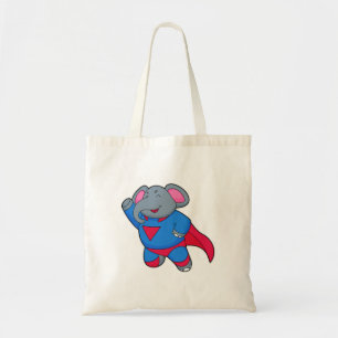 Bolso De Tela Elefante como superhéroe