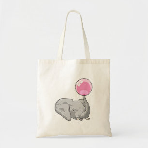 Bolso De Tela Elefante con globo
