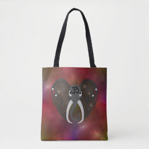 Bolso De Tela Elefante escuchando al Cosmos
