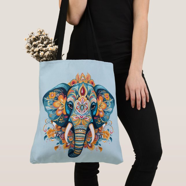 Bolso De Tela Elefante estilo bohemio (Detalle)