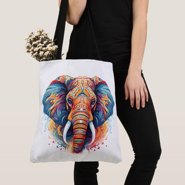 Bolso De Tela Elefante estilo bohemio (Detalle)
