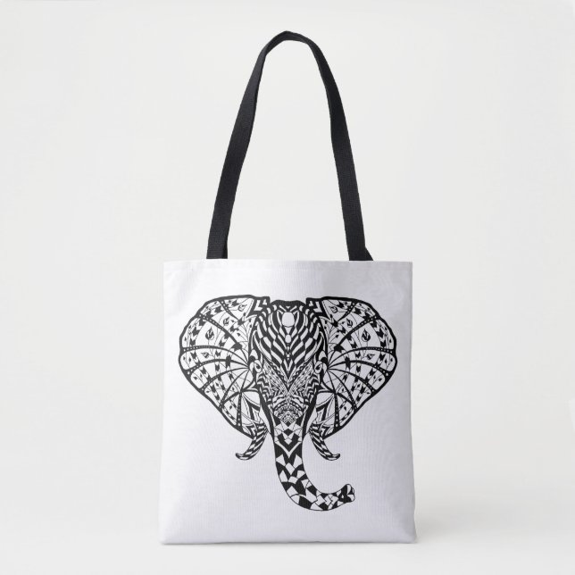 Bolso De Tela Elefante étnico 2 del modelo (Anverso)
