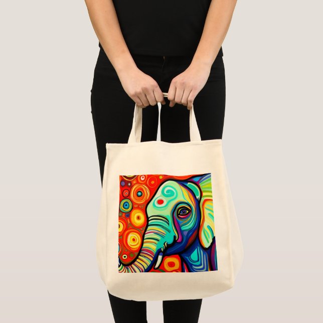 Bolso De Tela Elefante excéntrico (Anverso (producto))