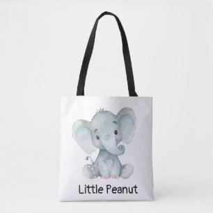 Bolso De Tela Elefante pequeño maní