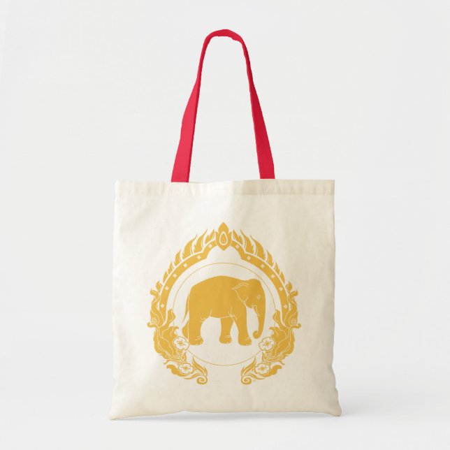 Bolso De Tela Elefante tailandés (Frente)