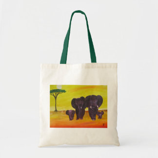 Bolso De Tela Elefantes - comprador