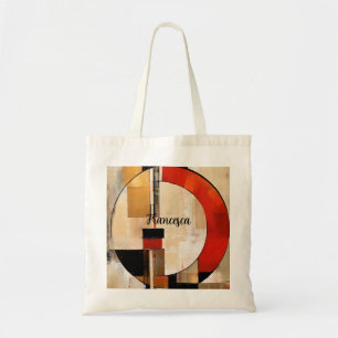 Bolso De Tela Elegancia celestial: exploración abstracta en Beig