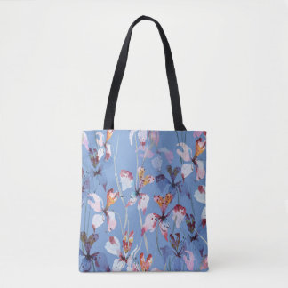 Bolso De Tela Elegancia de orquídeas salvajes: lujo acuarela