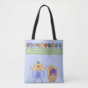 Bolso De Tela Elegancia de Pascua - Búsqueda de Huevos de Pascua