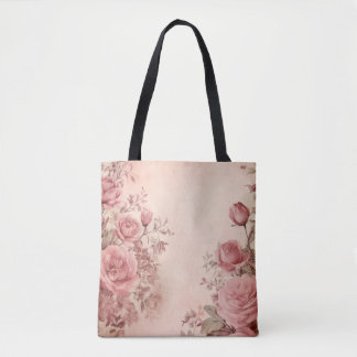 Bolso De Tela Elegancia de Rosas