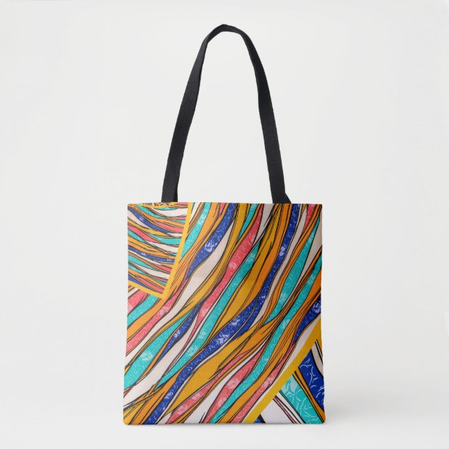 Bolso De Tela Elegancia del arco iris radiante: Tote elegante co (Anverso)
