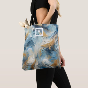 Bolso De Tela Elegancia en acrílico: Monograma Personalizable