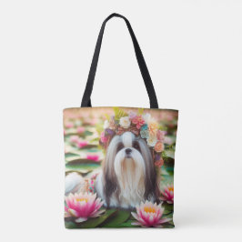 Bolso De Tela Elegancia floral junto al agua" Canvas Tote Bag