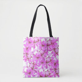 Bolso De Tela Elegancia floral rosa - Tote cotidiano