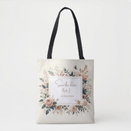 Bolso De Tela Elegancia floral: Tote Boda Essentials