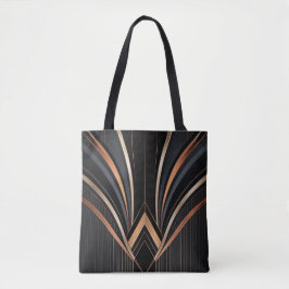 Bolso De Tela Elegancia geométrica metálica Art Déco