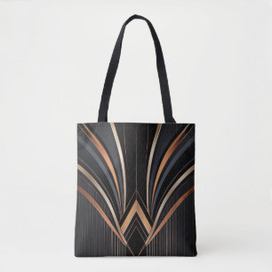 Bolso De Tela Elegancia geométrica metálica Art Déco