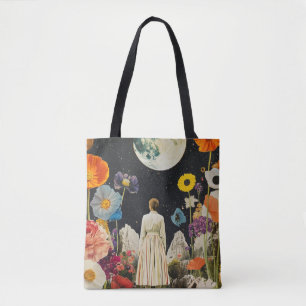 Bolso De Tela Elegancia iluminada por luna - Vista posterior de 