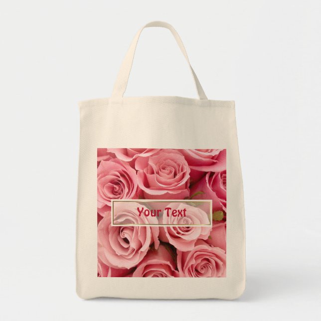 Bolso De Tela Elegancia rosa rosa (Frente)