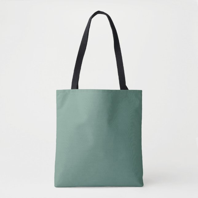 Bolso De Tela Elegancia silenciosa - Verde azulado oceánico (Anverso)