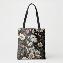 Bolso De Tela Elegant Dalmatian William Morris Inspired