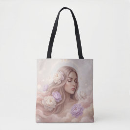 Bolso De Tela Elegant Floral Bouquet with Delicate Butterflies
