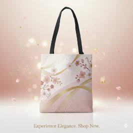 Bolso De Tela Elegant Floral Energy Flow Full-Print Tote Bag