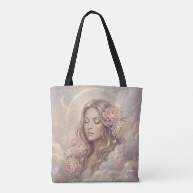 Bolso De Tela Elegant Floral Pattern Tote Bag (Reverso)